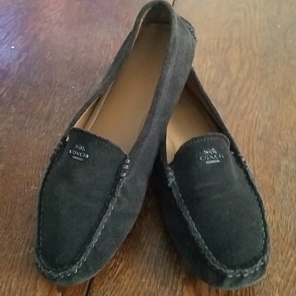 Classic Coach suede flats - Picture 1 of 3